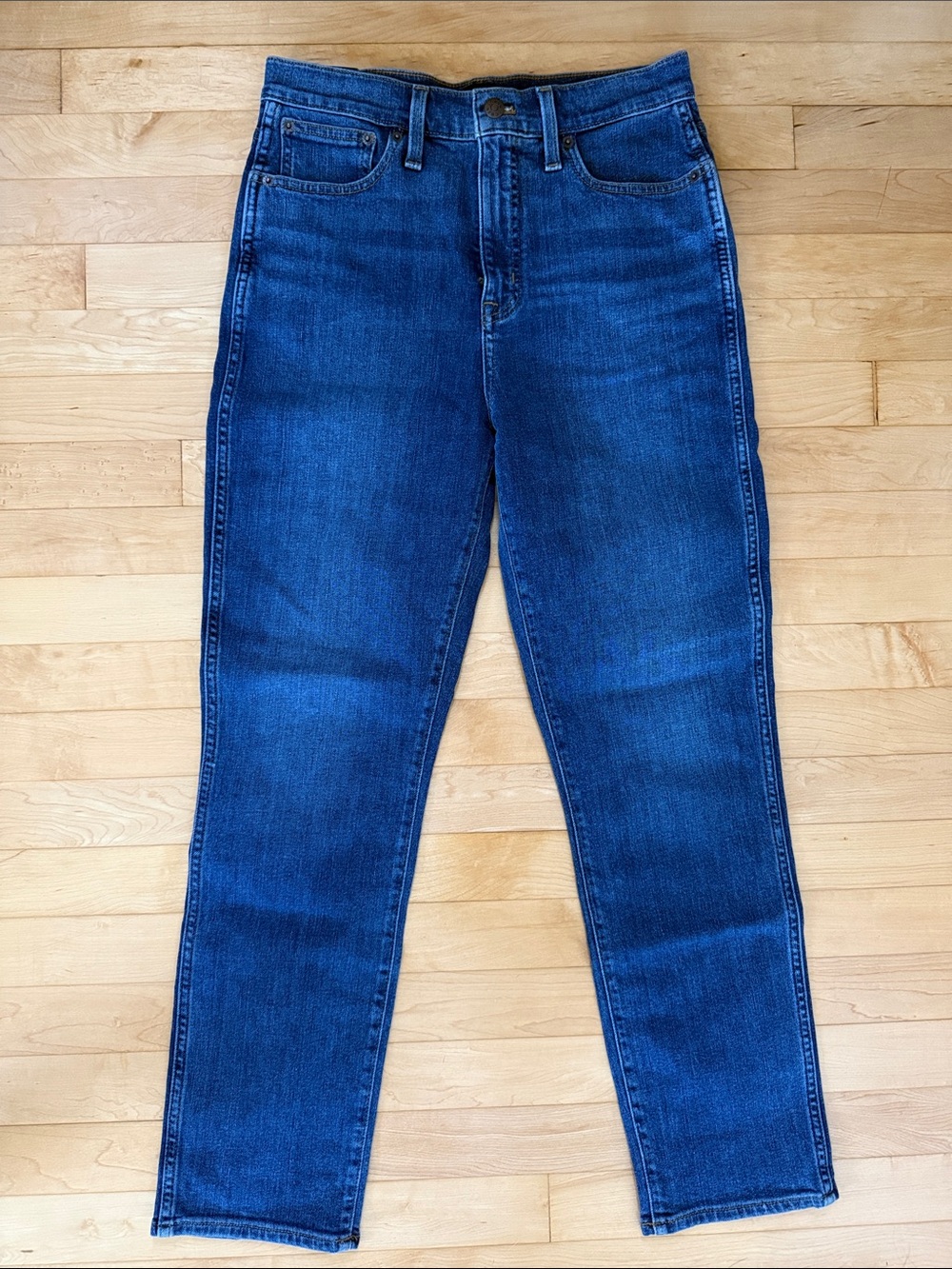J. Crew Factory High-Rise Women's Jeans in Deep Blue Indigo Size 28